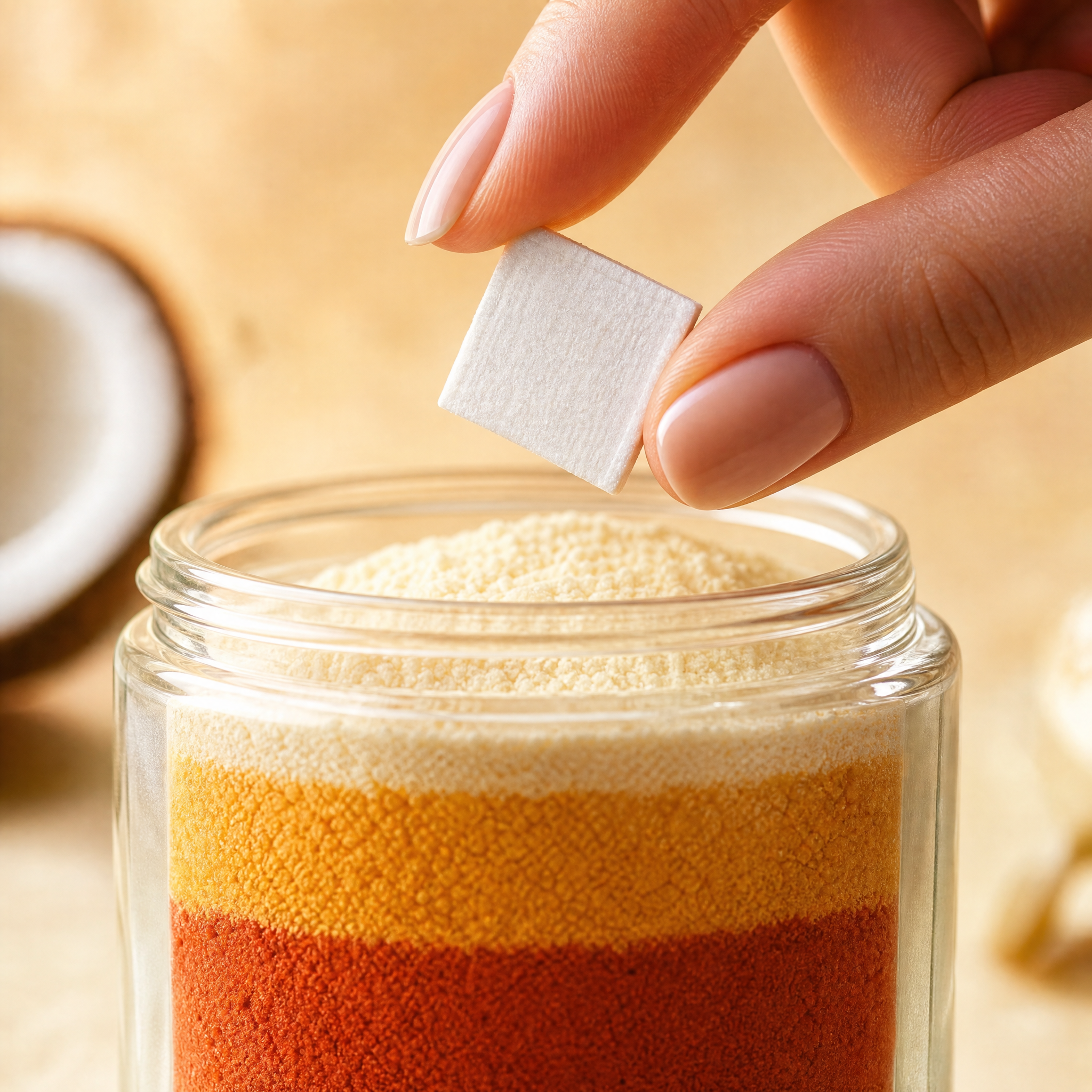 Flat cotton wick tab